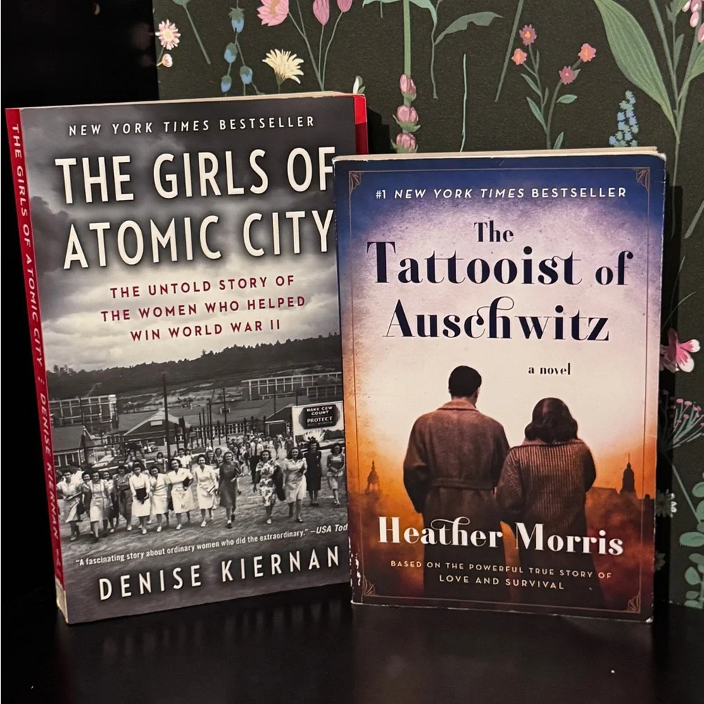 The Girls of Atomic City & The Tattooist of Auschwitz paperback Books